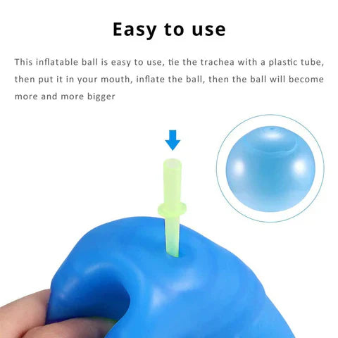 Inflatable Bubble Ball with Blowing Tube for Kids Indoor and Outdoor Play Valideals Outlet