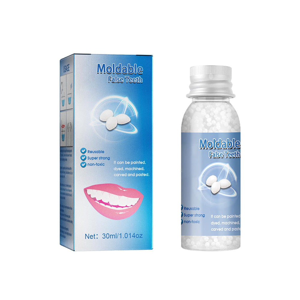Moldable Tooth Repair Kit with Polymer Beads and Cold Water Setting Valideals Outlet