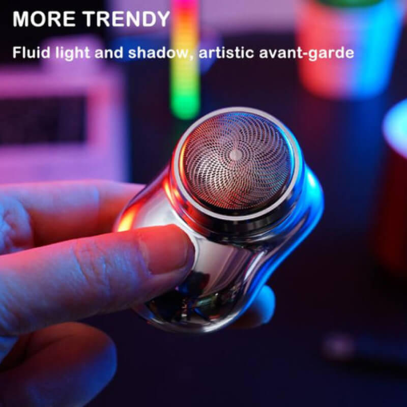 Portable Electric Shaver with Six-Blade Foil and Rechargeable Waterproof, Compact Aluminum Valideals Outlet