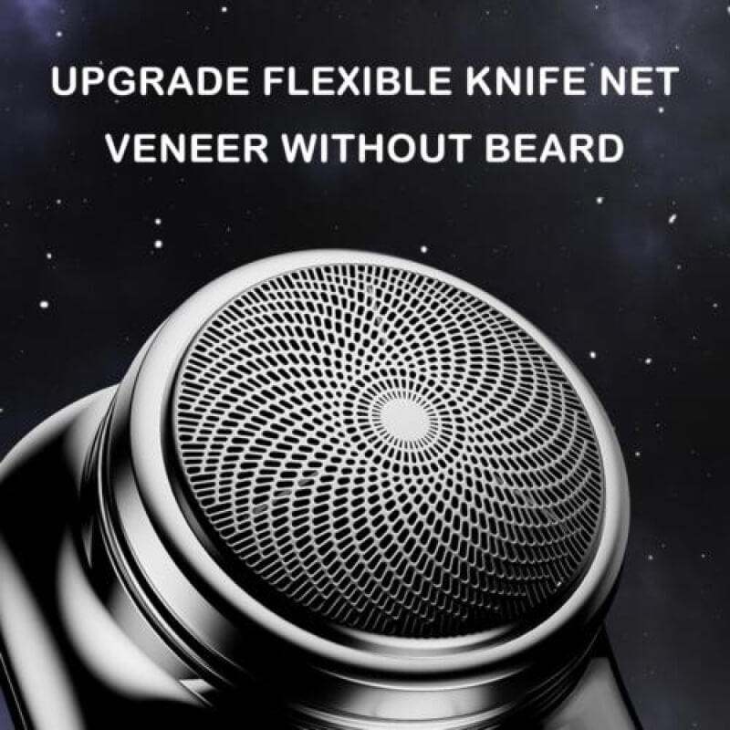 Portable Electric Shaver with Six-Blade Foil and Rechargeable Waterproof, Compact Aluminum Valideals Outlet