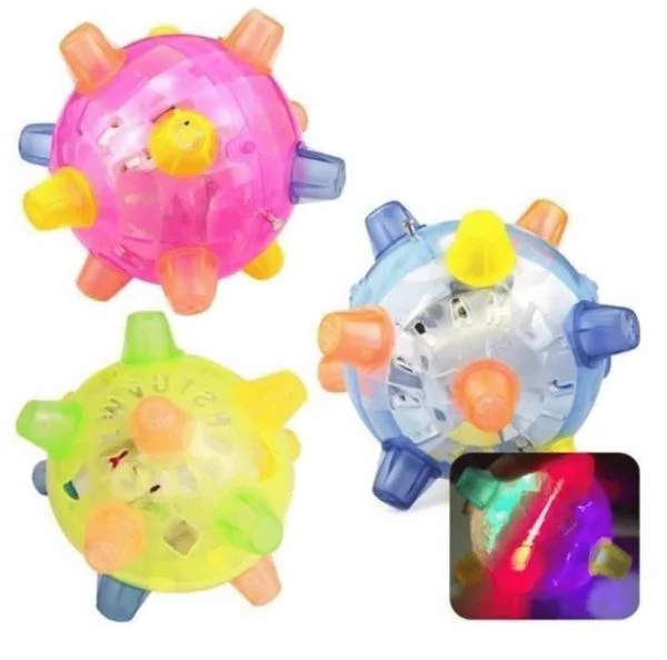 Motion Activated Dog Toy with Hopping Action and LED Lights for Small to Medium Dogs Valideals Outlet