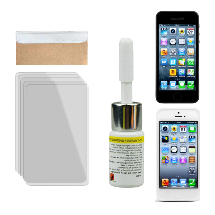Phone Screen Repair Kit with Vacuum Applicator and Curing Strips Valideals Outlet