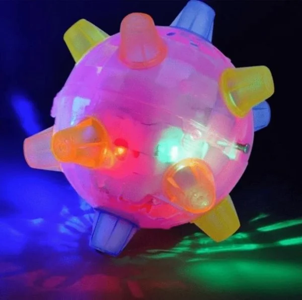Motion Activated Dog Toy with Hopping Action and LED Lights for Small to Medium Dogs Valideals Outlet