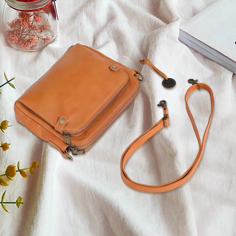 Crossbody Bag with Built-In RFID Wallet and Three-Layer Storage, Detachable Strap Valideals Outlet