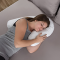 Memory Foam Side Sleeper Pillow with Ear Cavity and Spinal Support Valideals Outlet