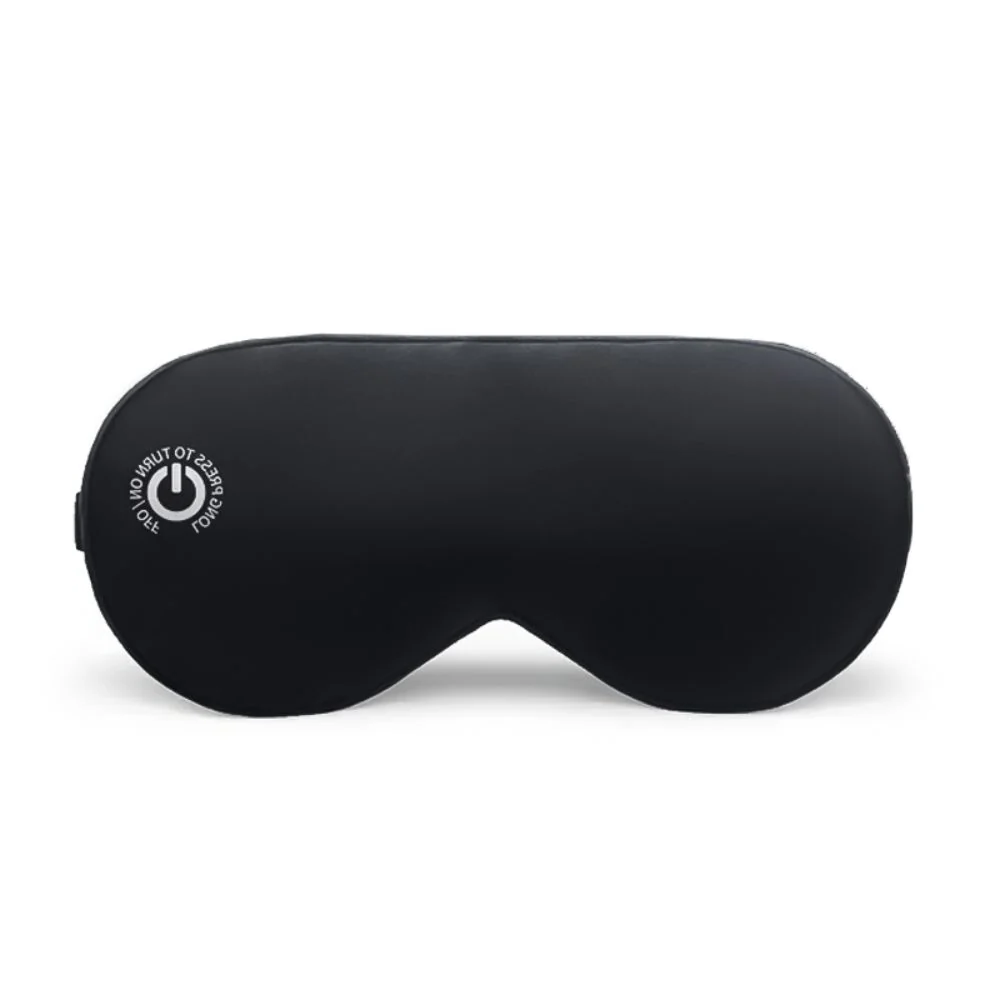 Heated Eye Mask with Rechargeable Battery and Detachable Silk Cover, Waterproof Travel Bag Valideals Outlet