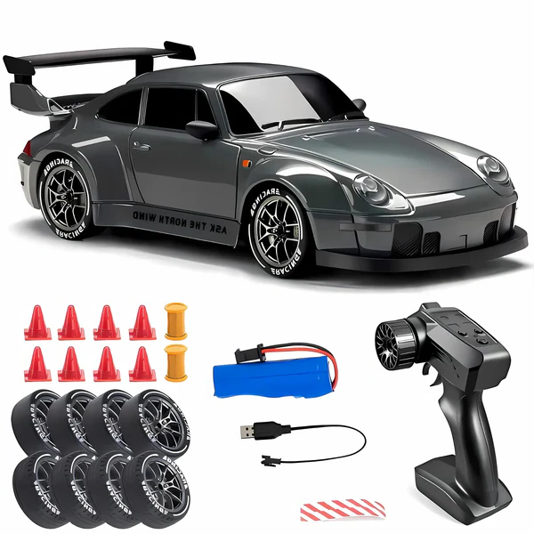 Drift RC Car with 4WD Traction and Precise Steering, Rechargeable Battery Valideals Outlet