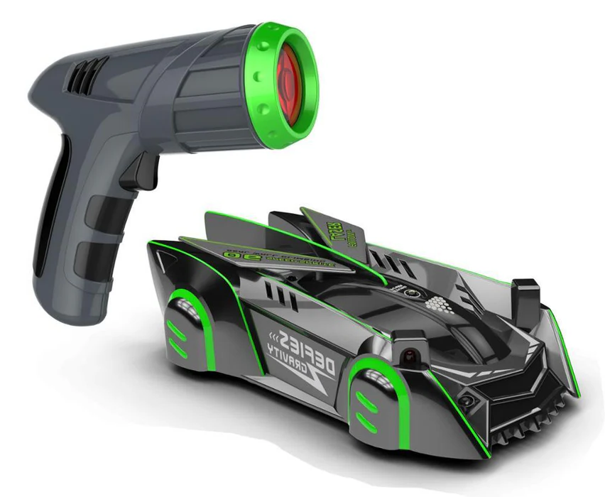 Wall Climbing RC Car with Laser Guidance and LED Lights, Rechargeable Battery Valideals Outlet