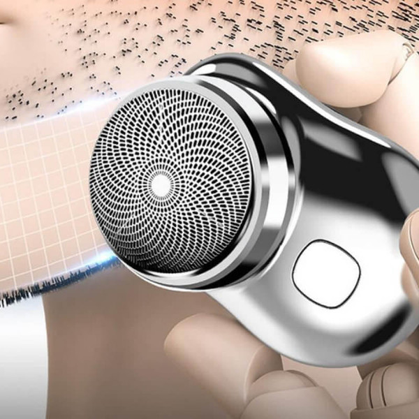 Portable Electric Shaver with Six-Blade Foil and Rechargeable Waterproof, Compact Aluminum Valideals Outlet