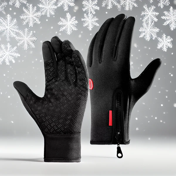 Thermal Gloves with Three-Finger Touchscreen and Anti-Slip Palm, Water Resistant Shell Valideals Outlet