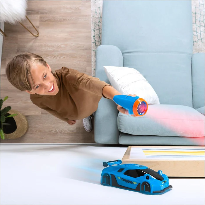 Wall Climbing RC Car with Laser Guidance and LED Lights, Rechargeable Battery Valideals Outlet