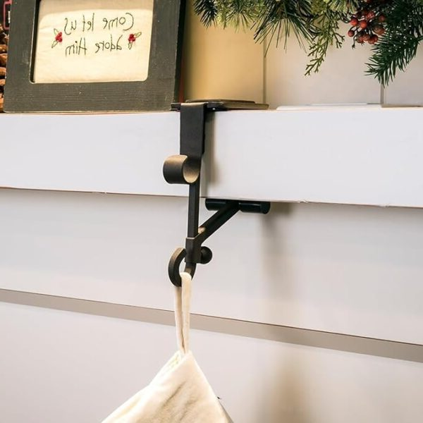 Stocking Holder with Cantilever Support and Dual Hooks for Garlands, 20-Pound Capacity Valideals Outlet