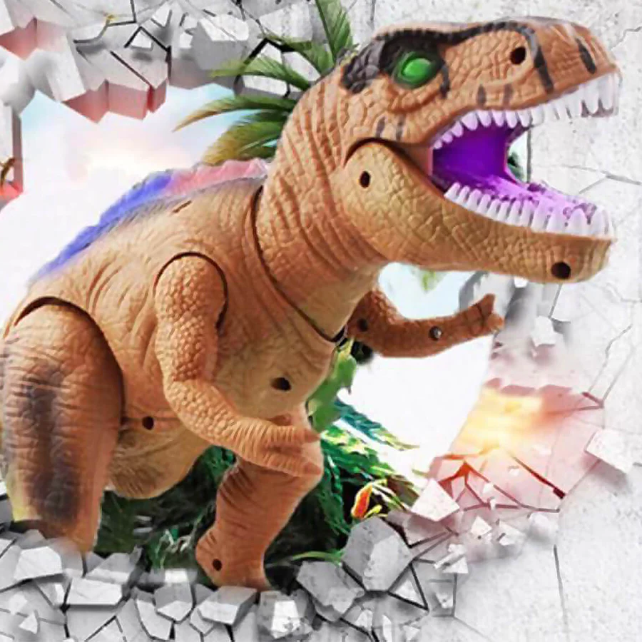 T-Rex Dinosaur Toy with Remote Control and Multicolor LED Lights, 18 Inch Interactive Valideals Outlet