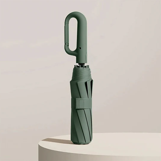 Travel Umbrella with Automatic Open and Fiberglass Ribs, Waterproof Nylon Canopy Valideals Outlet