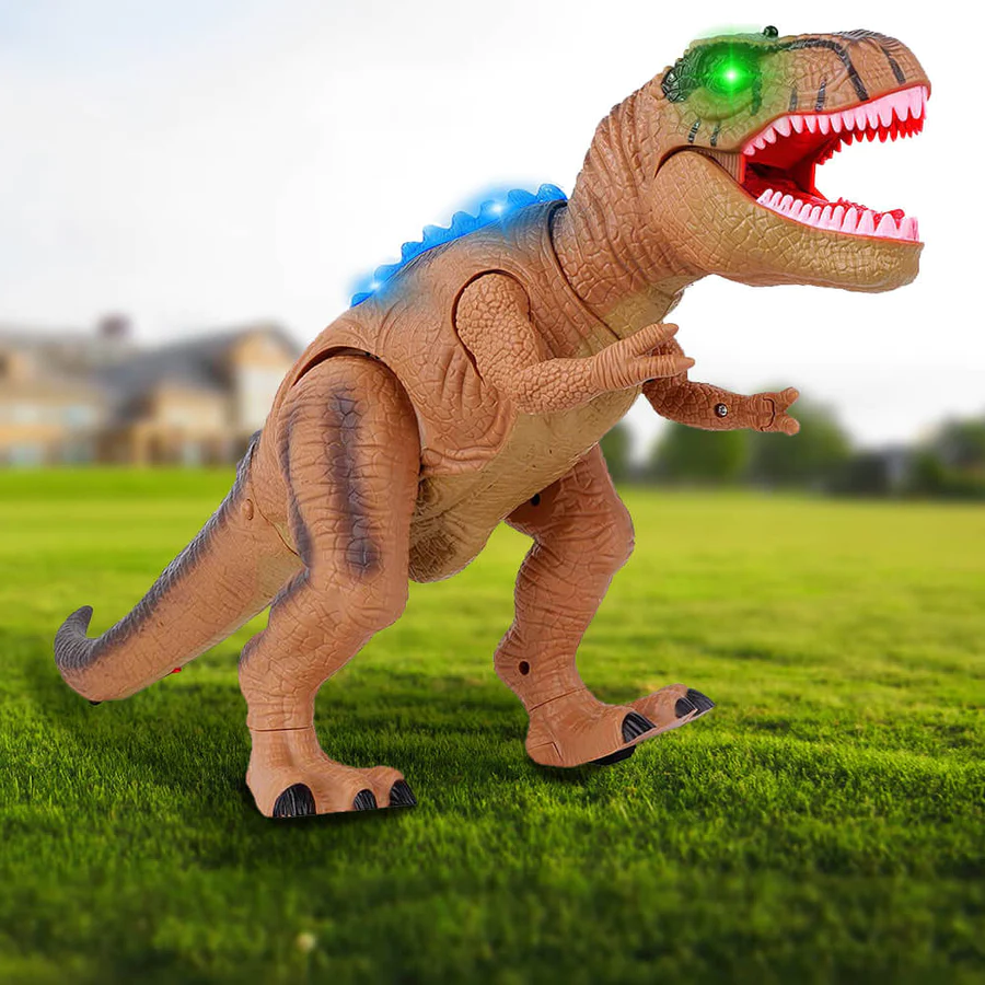 T-Rex Dinosaur Toy with Remote Control and Multicolor LED Lights, 18 Inch Interactive Valideals Outlet