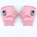 Heated Fingerless Gloves with 1800mAh Battery and 3 Heat Levels, USB Rechargeable Valideals Outlet