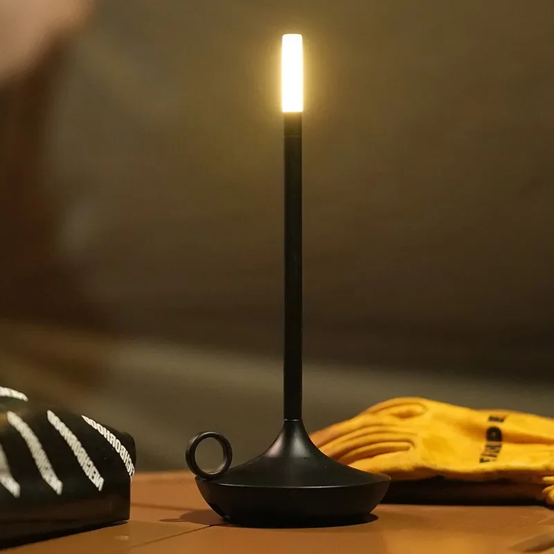 Rechargeable LED Table Lamp with Touch Dim Control and 12-Hour Battery, Warm White Valideals Outlet