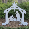 Inflatable Nativity Set with Pre-Lit Figures and Waterproof PVC, 20x16x11 in Stable Valideals Outlet