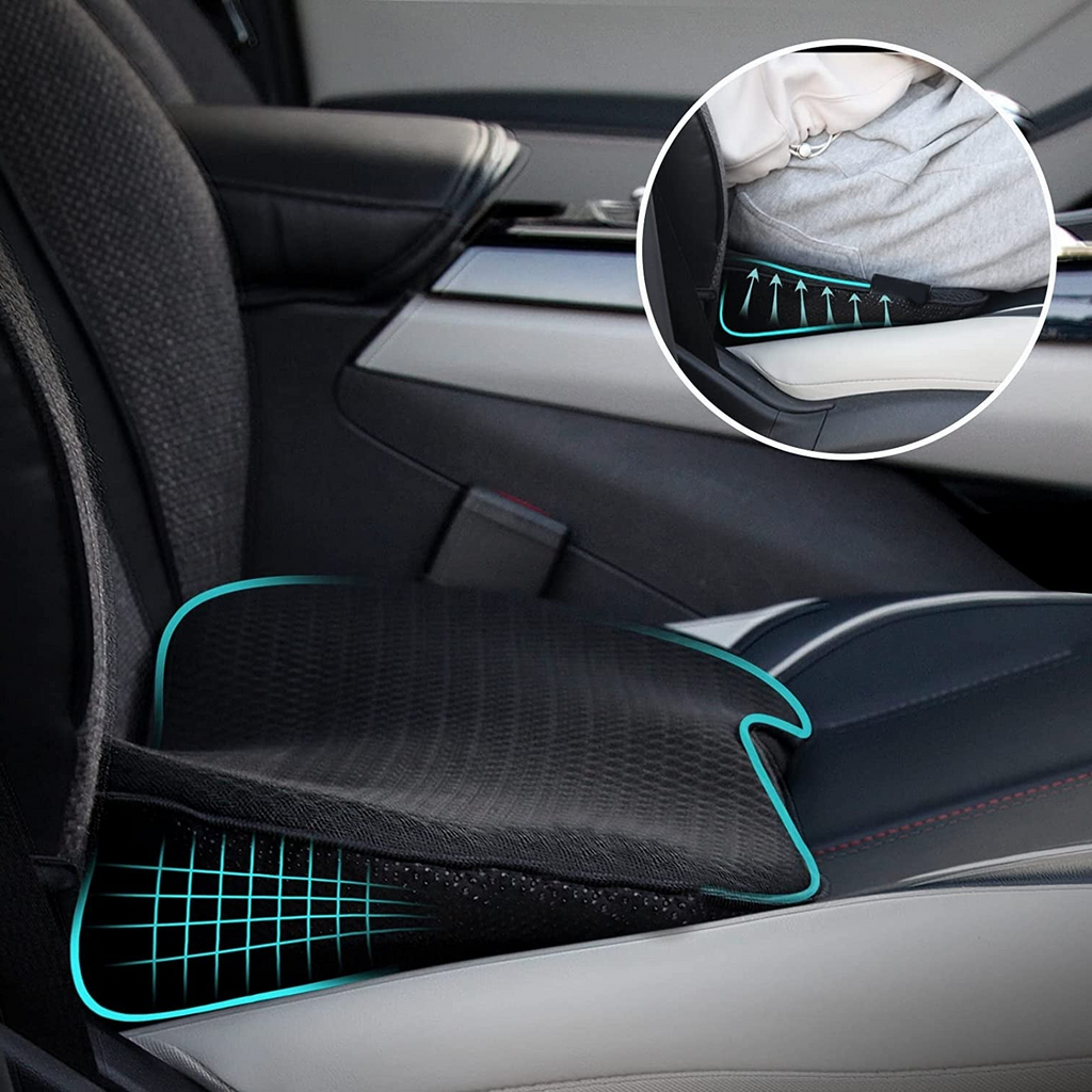 Car Seat Cushion with 3.5-Inch Lift and Memory Foam Support, Removable Breathable Cover Valideals Outlet