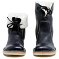 Waterproof Wool Lined Boots with Full Grain Leather and Natural Crepe Sole, 3cm Heel Valideals Outlet