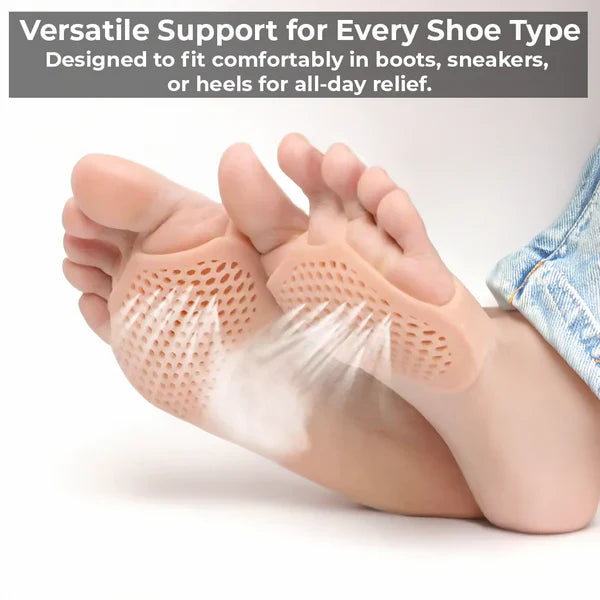 Gel Metatarsal Pads with Ventilated Design and Non-Slip Grip, Reusable Valideals Outlet