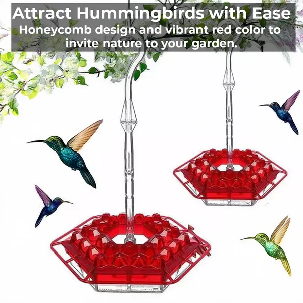 Hummingbird Feeder with Ant Moat and 30 Bee-Resistant Ports Valideals Outlet