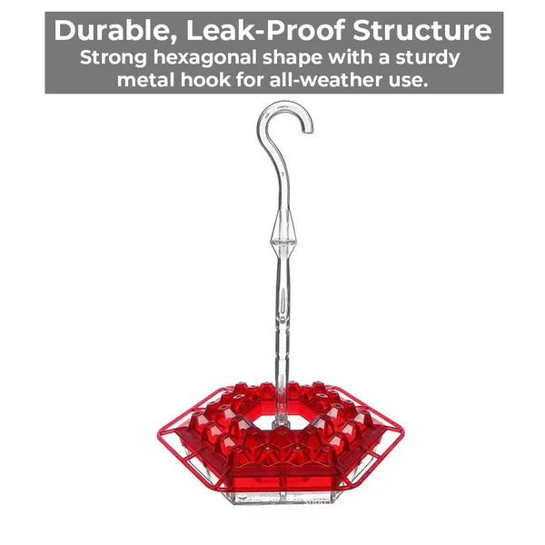 Hummingbird Feeder with Ant Moat and 30 Bee-Resistant Ports Valideals Outlet
