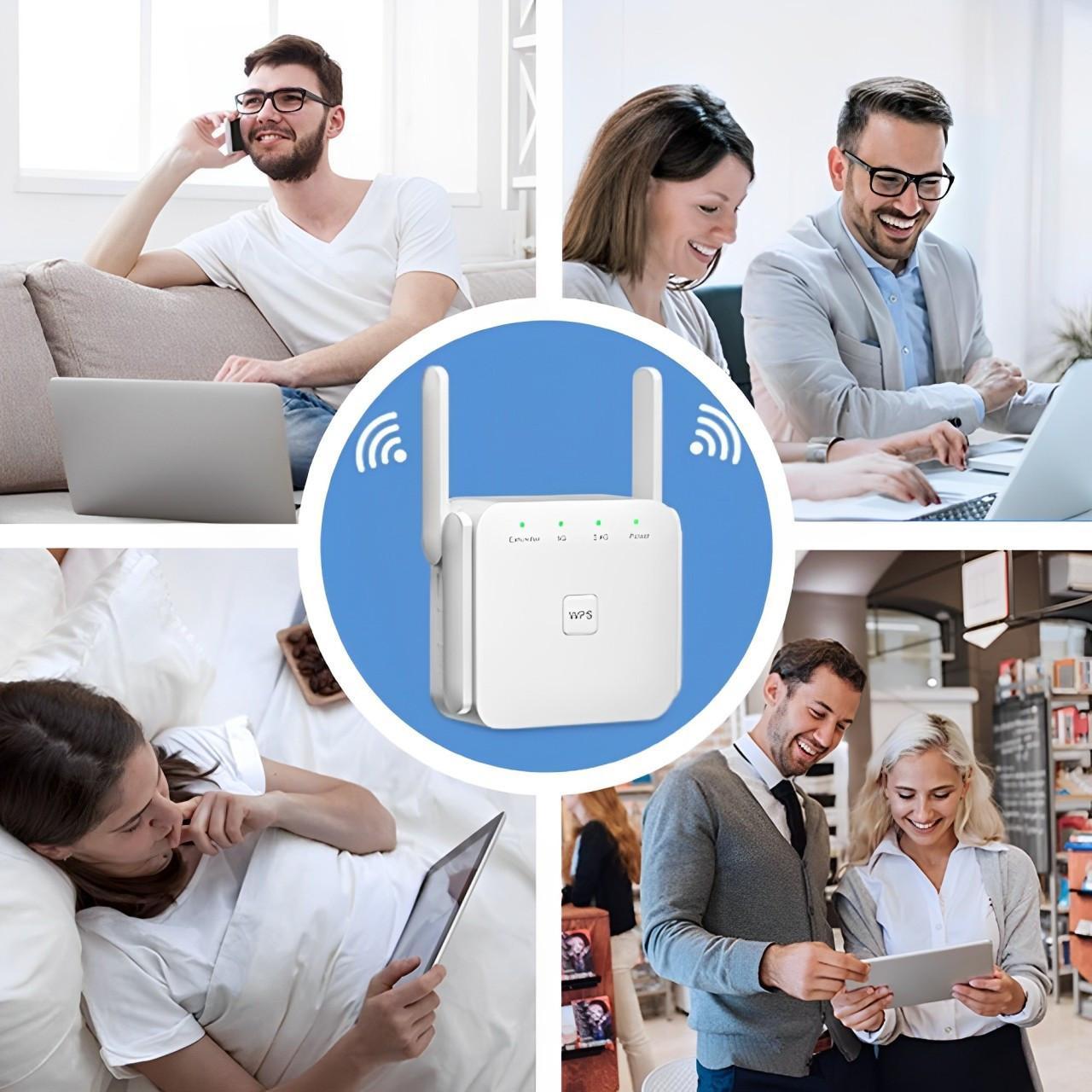 WiFi Range Extender with High-Gain Antennas and Easy WPS Setup, Compact Wall Plug Design Valideals Outlet