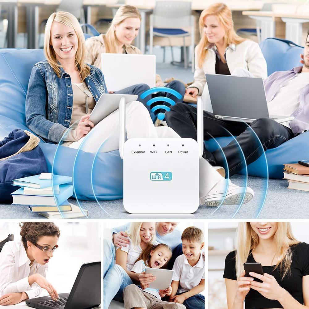 WiFi Range Extender with High-Gain Antennas and Easy WPS Setup, Compact Wall Plug Design Valideals Outlet