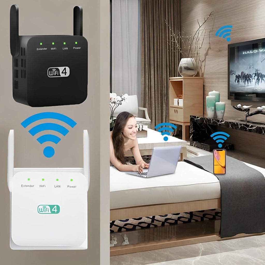 WiFi Range Extender with High-Gain Antennas and Easy WPS Setup, Compact Wall Plug Design Valideals Outlet
