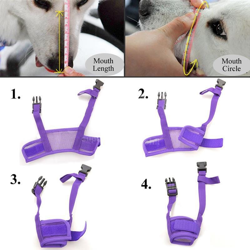 Dog Muzzle with Adjustable Mesh Strap and Breathable Airflow Design Valideals Outlet