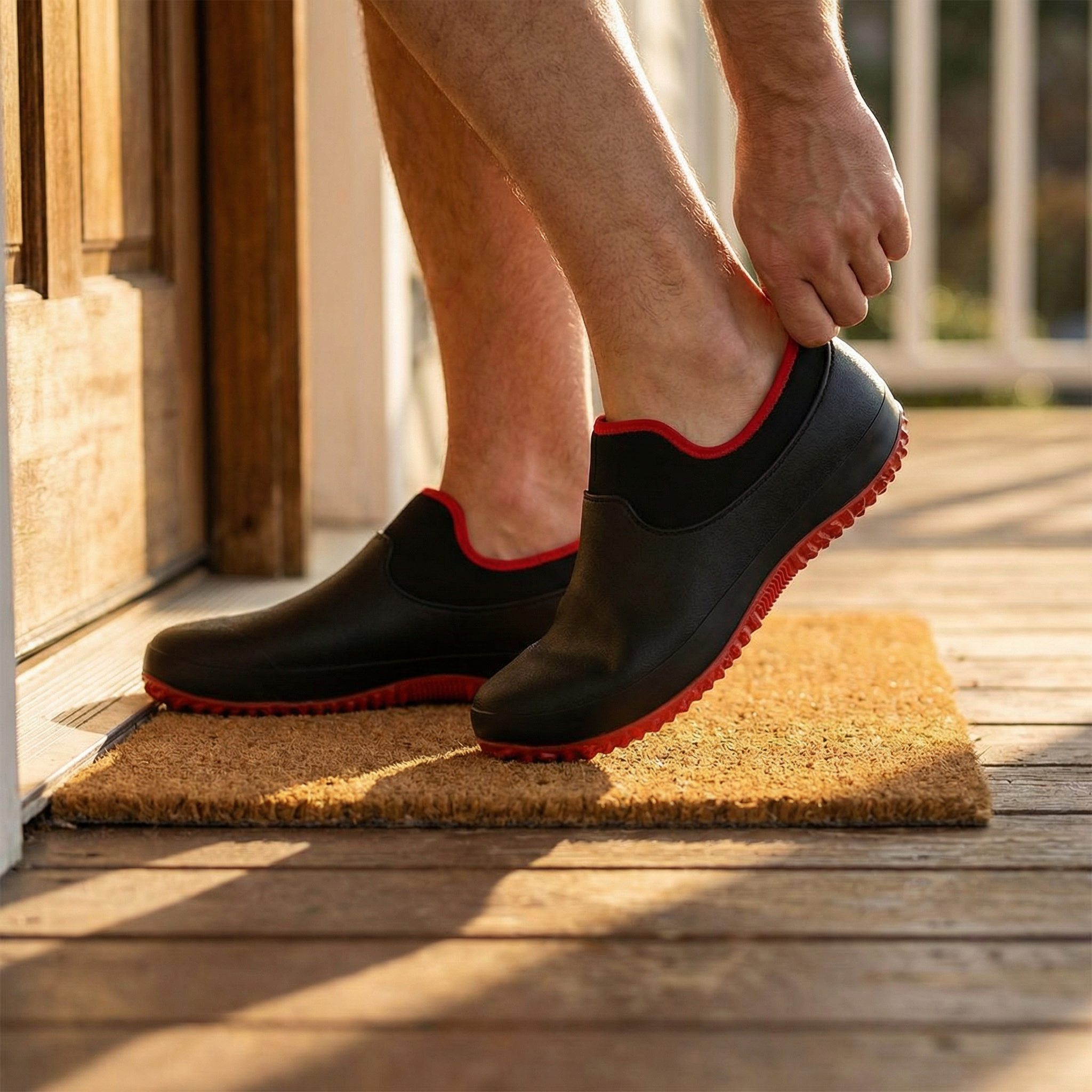 Waterproof Work Shoes with Slip on Entry and Non-Slip Outsole, Cushioned Footbed Valideals Outlet