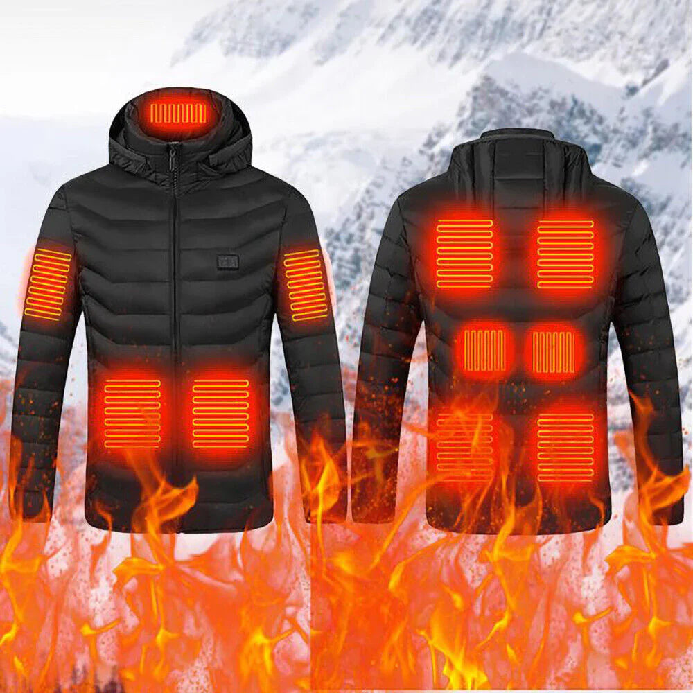 Heated Jacket with Removable 10-Hour Battery and 3 Heat Settings, Machine Washable Valideals Outlet