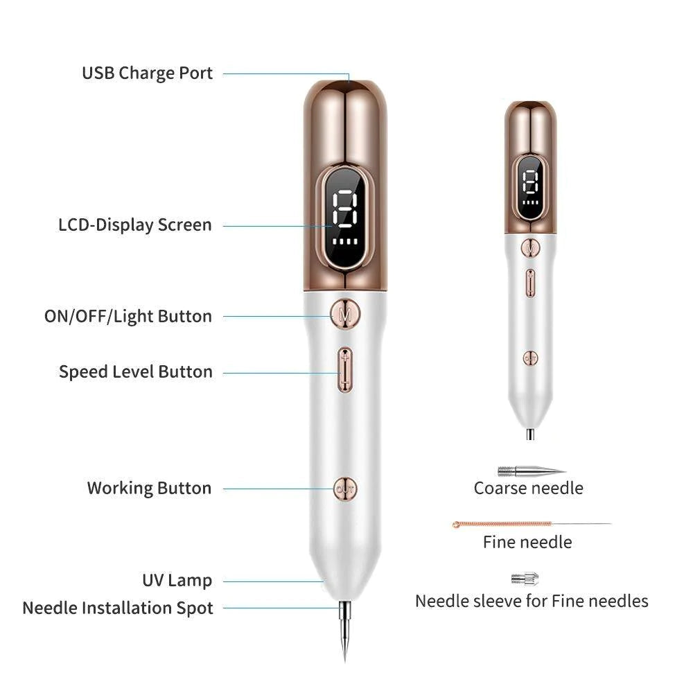 Plasma Pen for Skin Tags and Spots with Nine Intensity Levels, Rechargeable Valideals Outlet